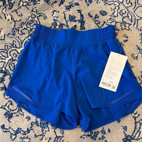 lululemon athletica Pants - NWT Lululemon Royal Blue Hotty Hot HR 4” Shorts